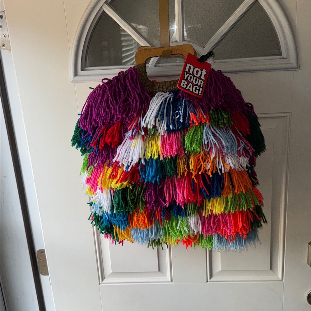 Colorful Fringe Tote Bag